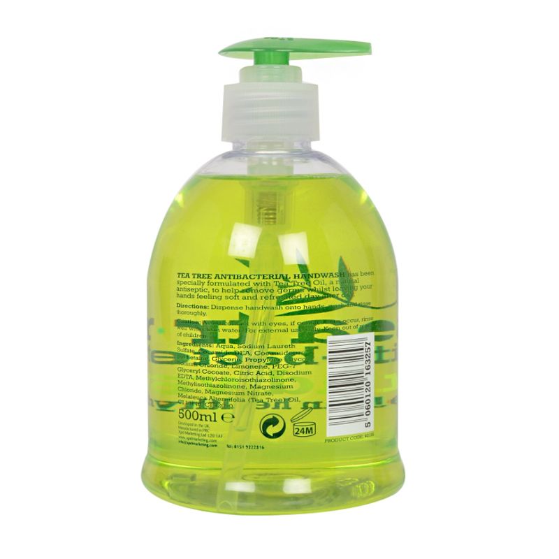 Essentials Tea Tree Antibacterial Handwash 500ml