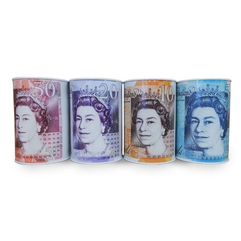 Essentials Sterling Money Tin 10 x 15cm Fifty