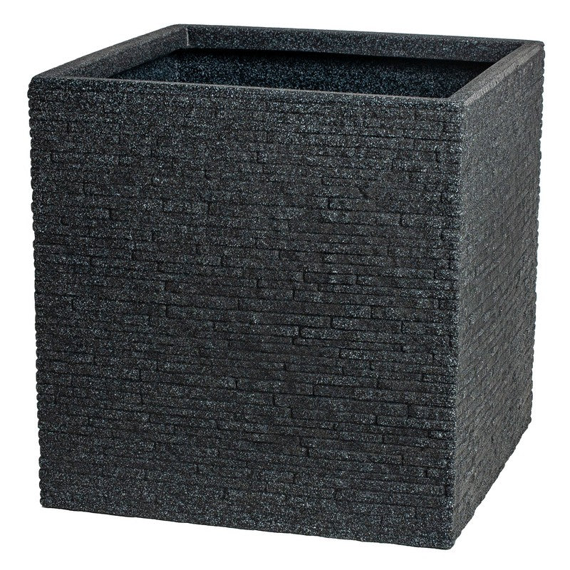 Strata Large Square Slate Planter