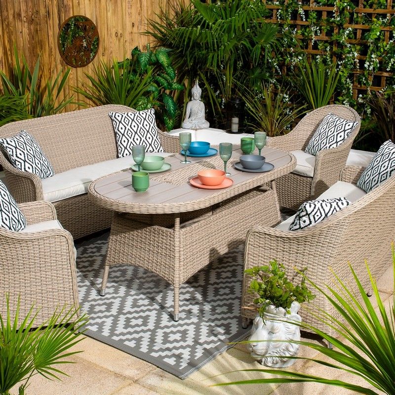 rattan armchair light grey wicker patio furniture