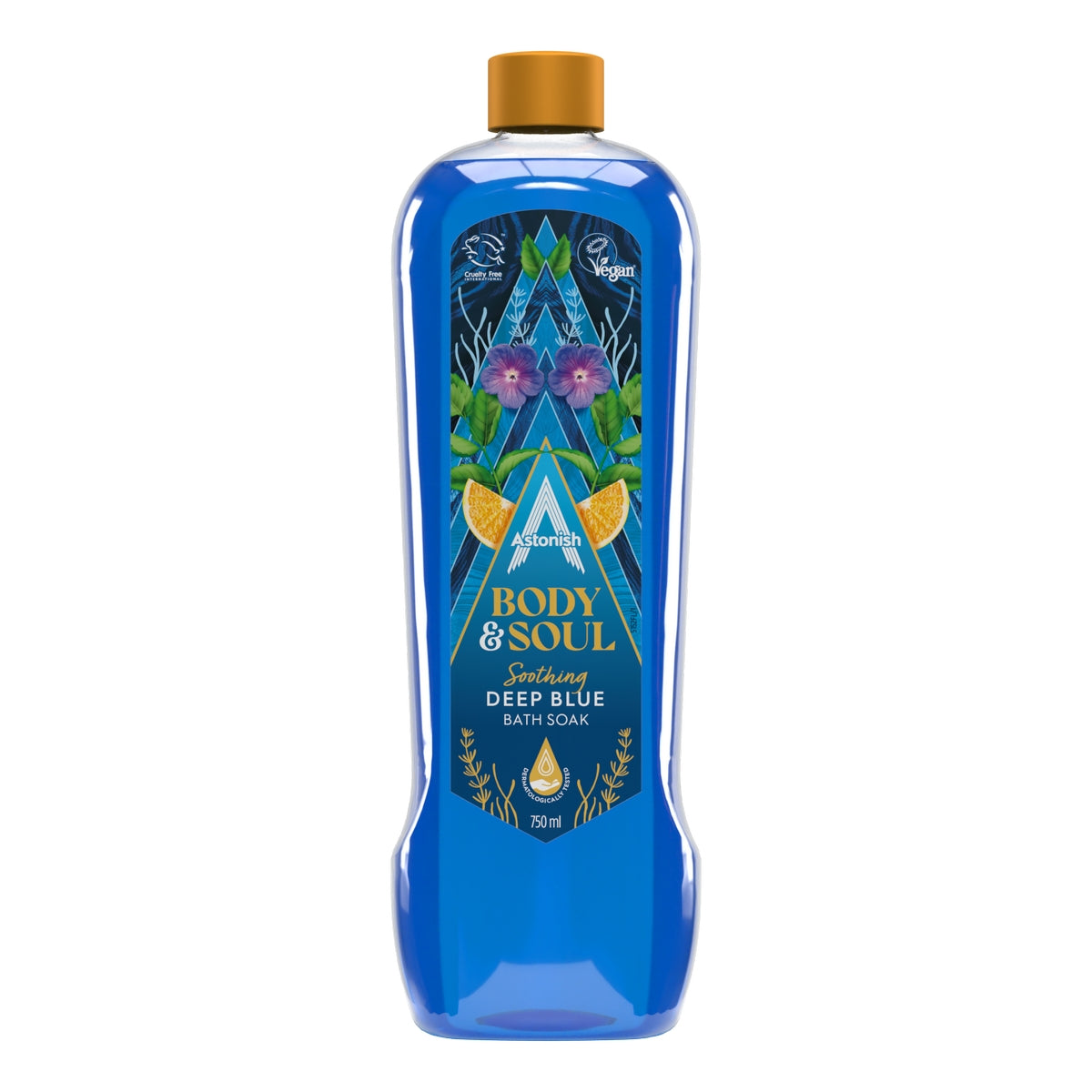 Astonish Body and Soul Soothing Deep Blue Bath Soak - 750ml Primary Image