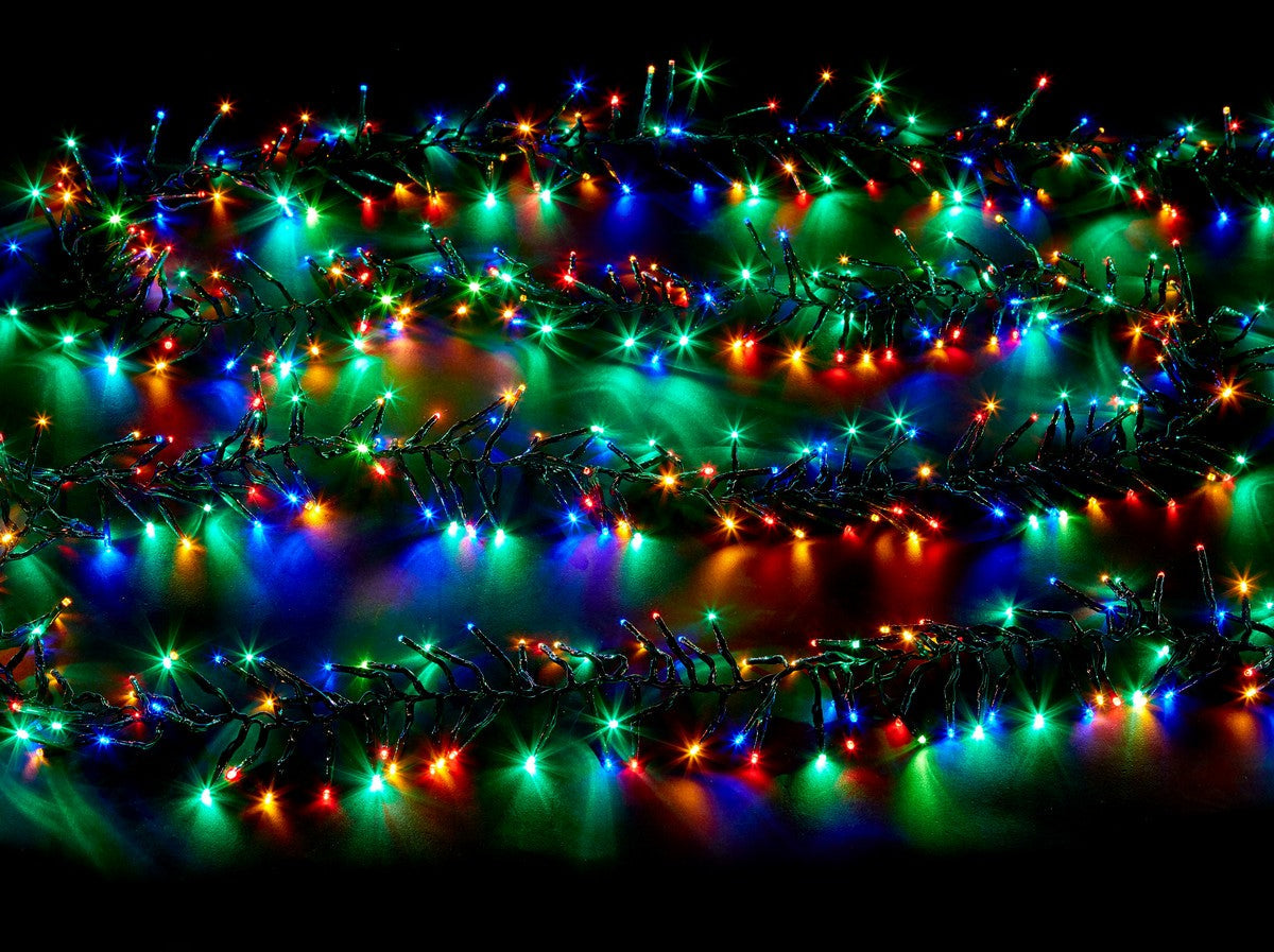 Christmas Cluster Fairy Lights Multifunction Multicolour Outdoor 2000 LED - 16m by Astralis