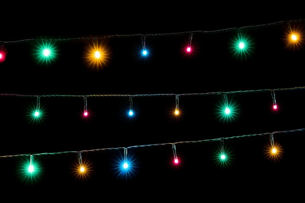 Christmas String Fairy Lights Multifunction Multicolour Outdoor 100 LED - 4.95m by Astralis
