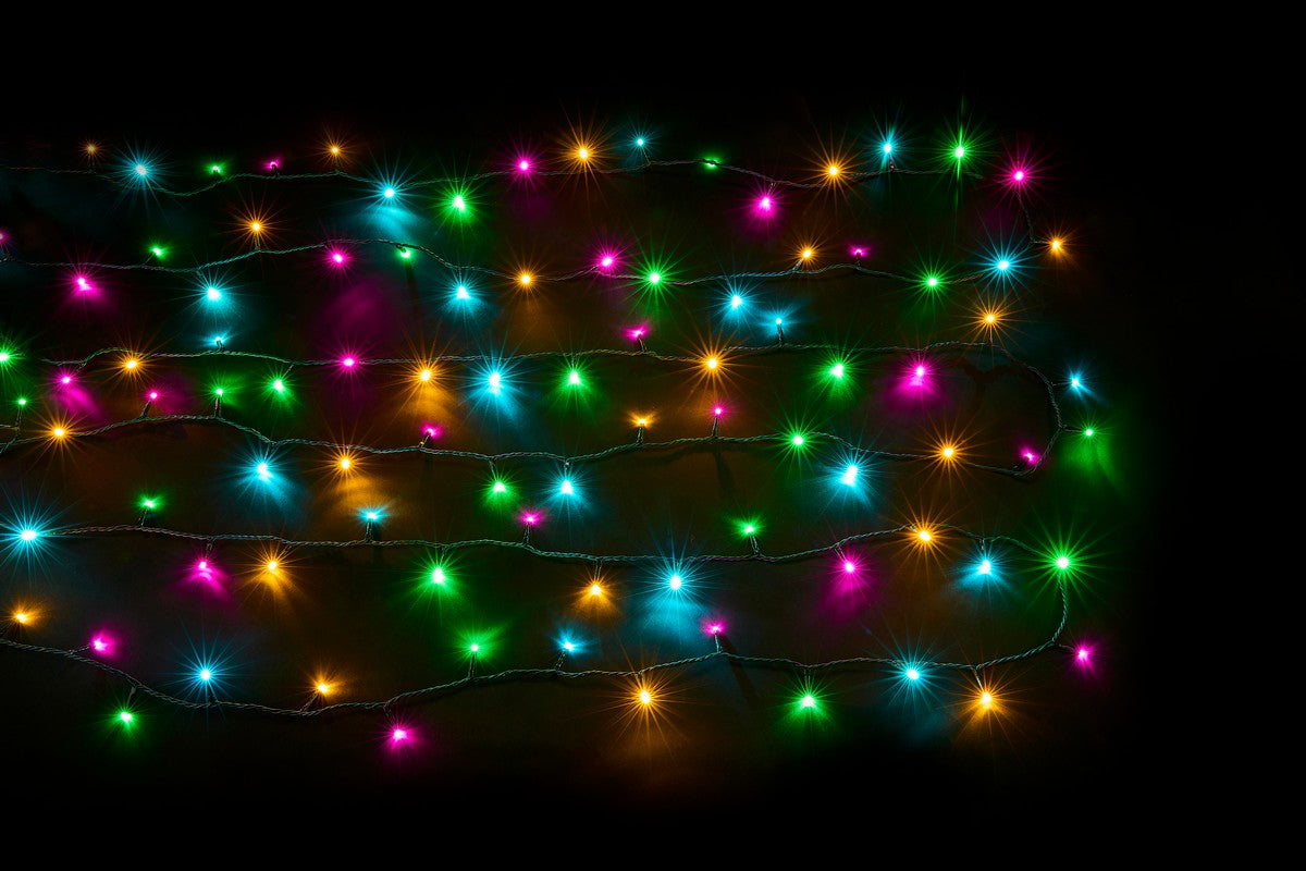 Christmas String Fairy Lights Multifunction Multicolour Outdoor 200 LED - 9.95m by Astralis