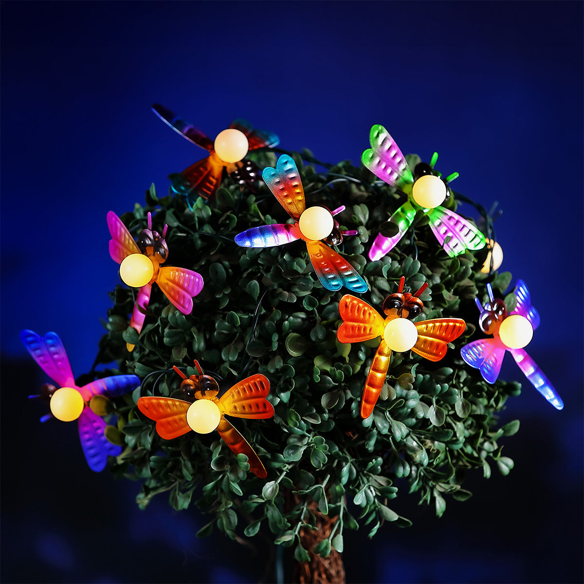 Flowers Solar Garden String Lights Decoration 10 Multicolour LED - 1.8m by Bright Garden