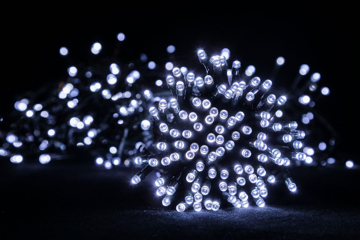 Christmas String Fairy Lights Multifunction Cool White Outdoor 1000 LED - 50m by Merry & Bright