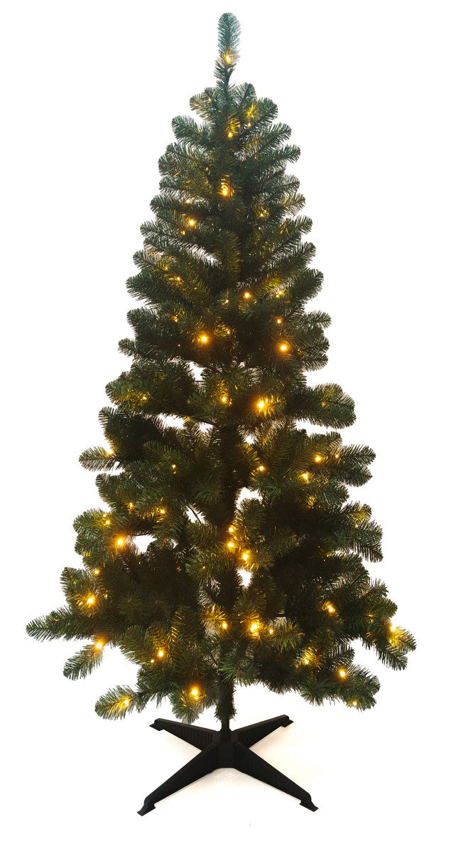 6ft Prelit Christmas Tree Artificial - with LED Lights Warm White 425 Tips by Merry & Bright