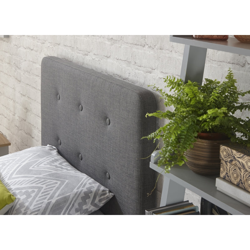 GFW Ashbourne Single Bed Grey 3 x 7ft