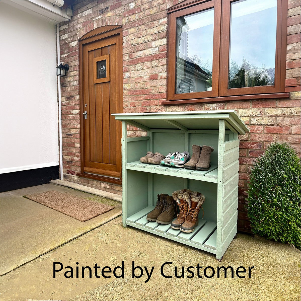 Shire Aveley 1' 11" x 3' 8" Pent Boot Store - Classic Dip Treated Shiplap