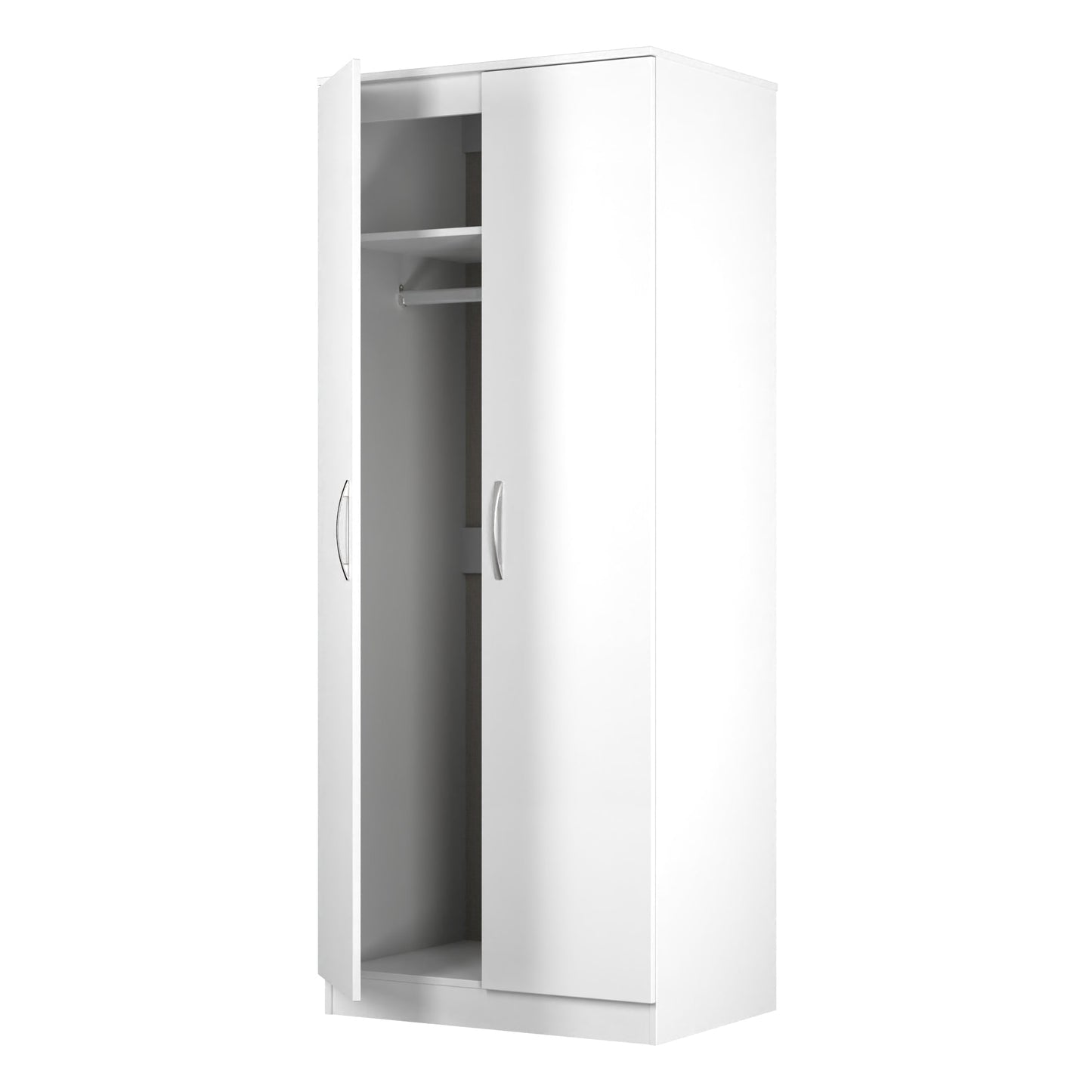 Avon Tall Wardrobe White 2 Doors 182cm