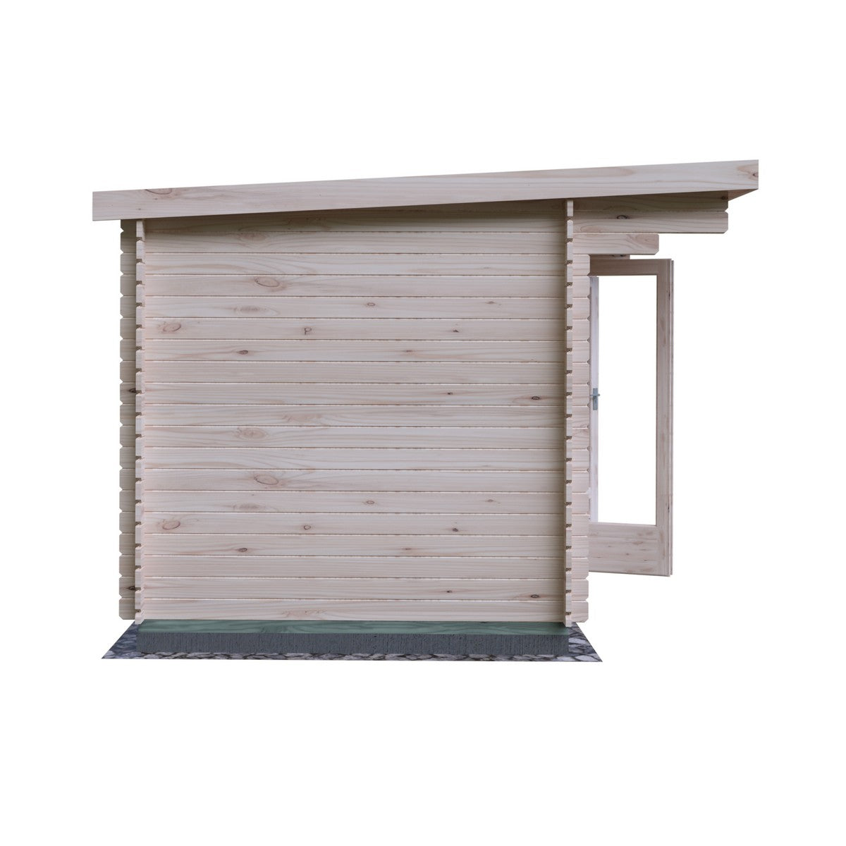 Shire Belgravia 7' 10" x 9' 9" Pent Log Cabin - Premium 28mm Cladding Tongue & Groove