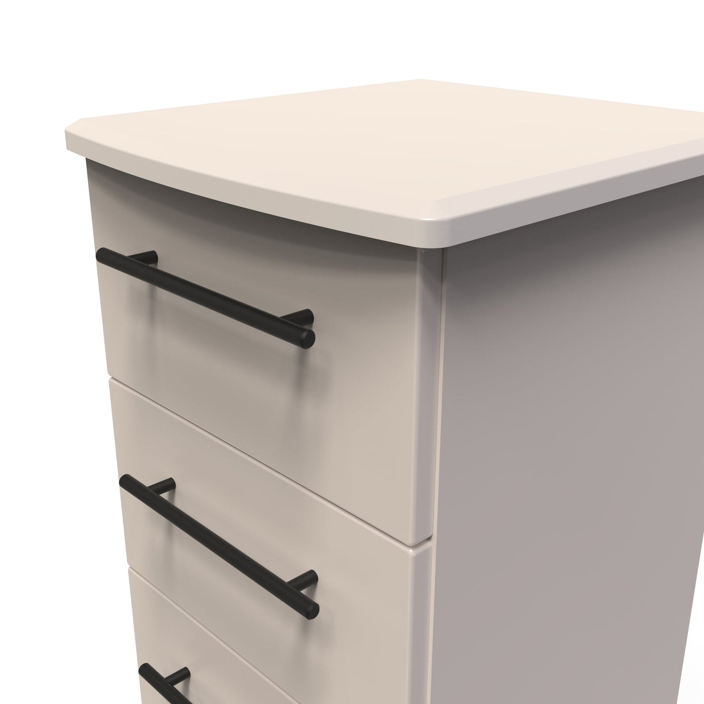 Beverley Bedside Table Off-White 3 Drawers 70cm