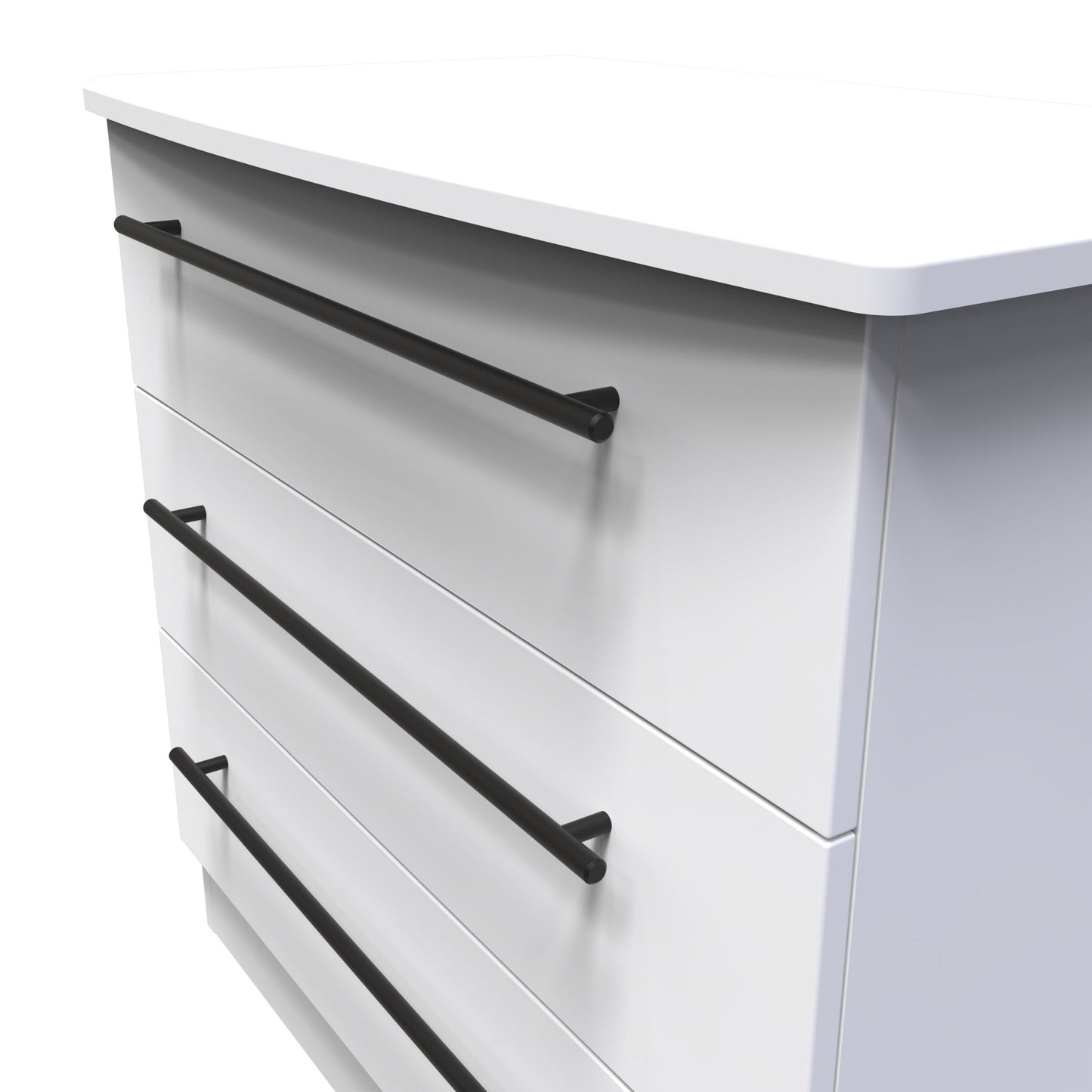 Beverley Chest of Drawers White 3 Drawers 77cm