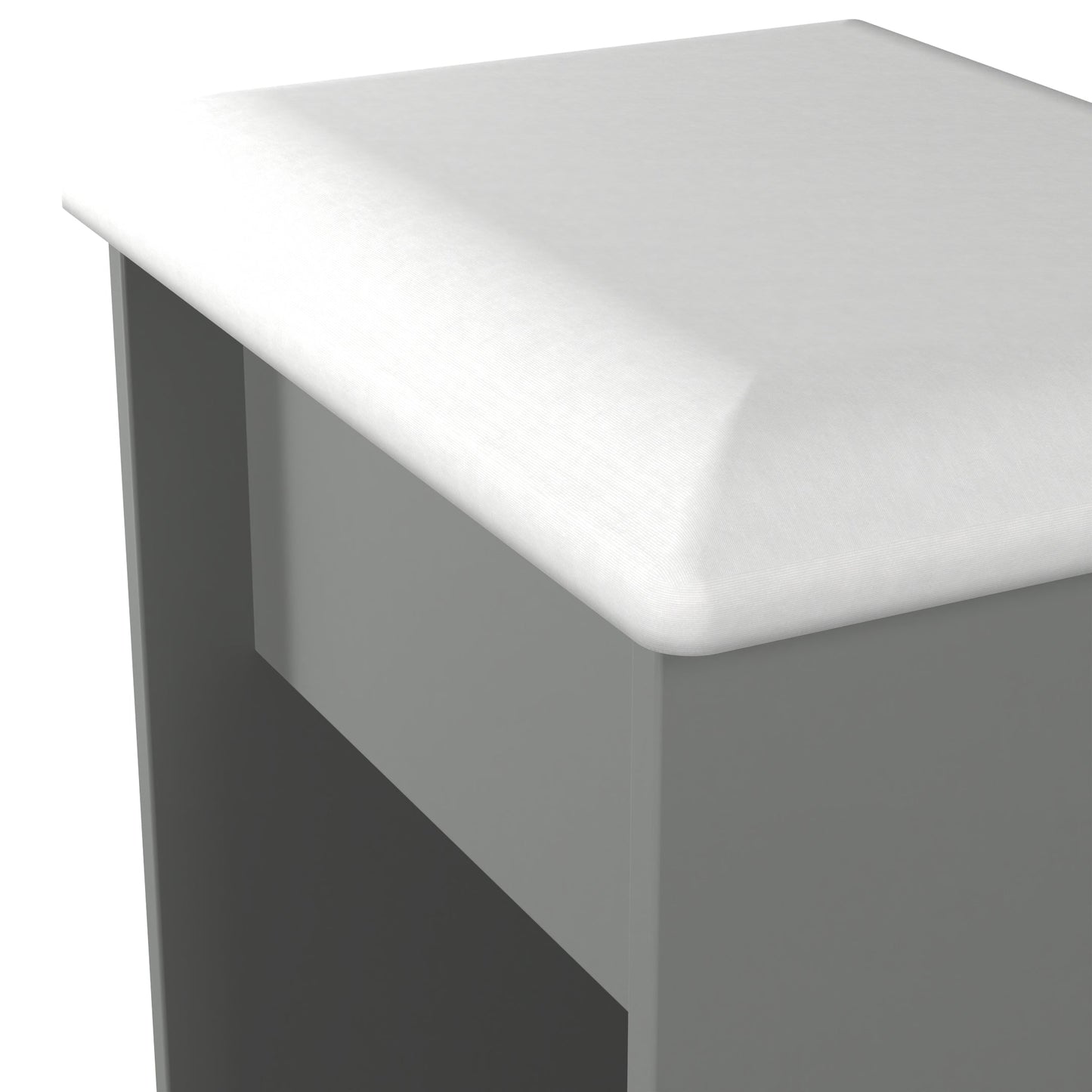 Beverley Dressing Stool Grey 50cm