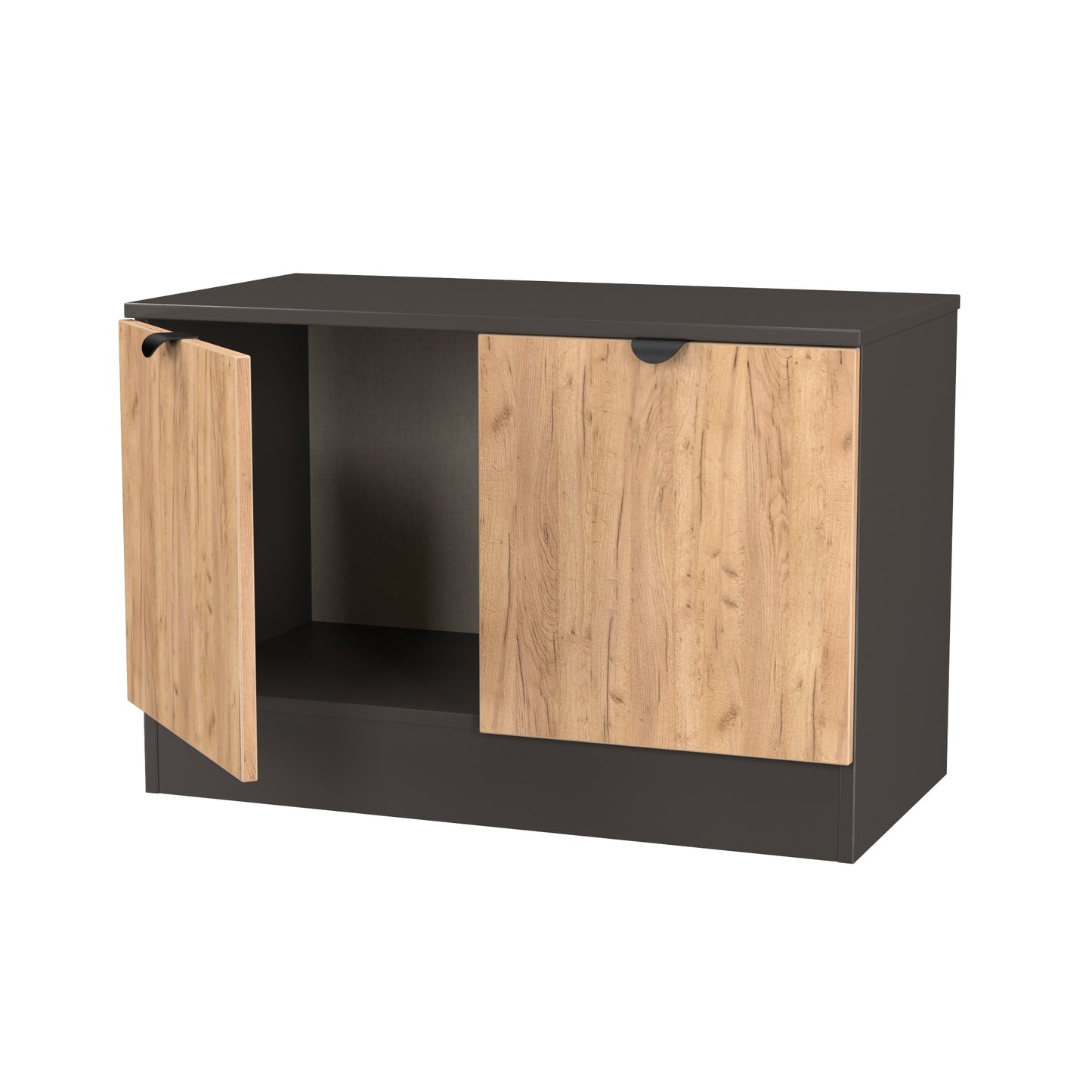 Bora Sideboard Gold & Dark Grey 2 Doors 74cm