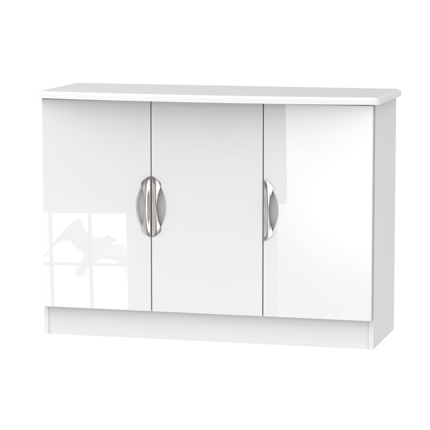 Camden Large Sideboard White 3 Doors 112cm