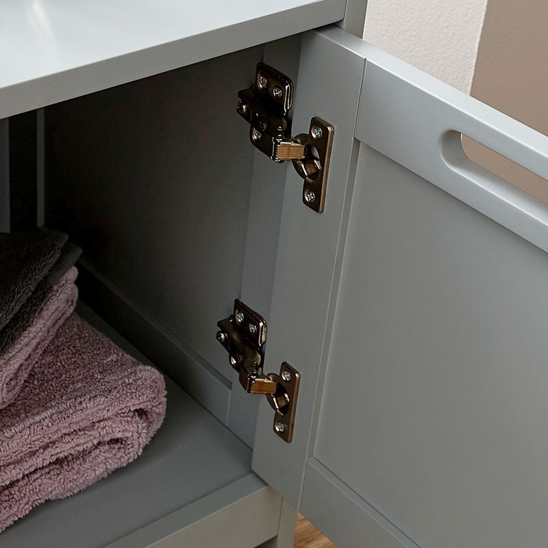 GFW Colonial Cabinet Grey 2 Doors 1 Drawer