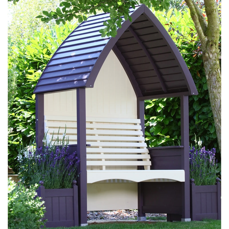 AFK AFK Premium Cottage Arbour Lavender & Cream 2 Seat