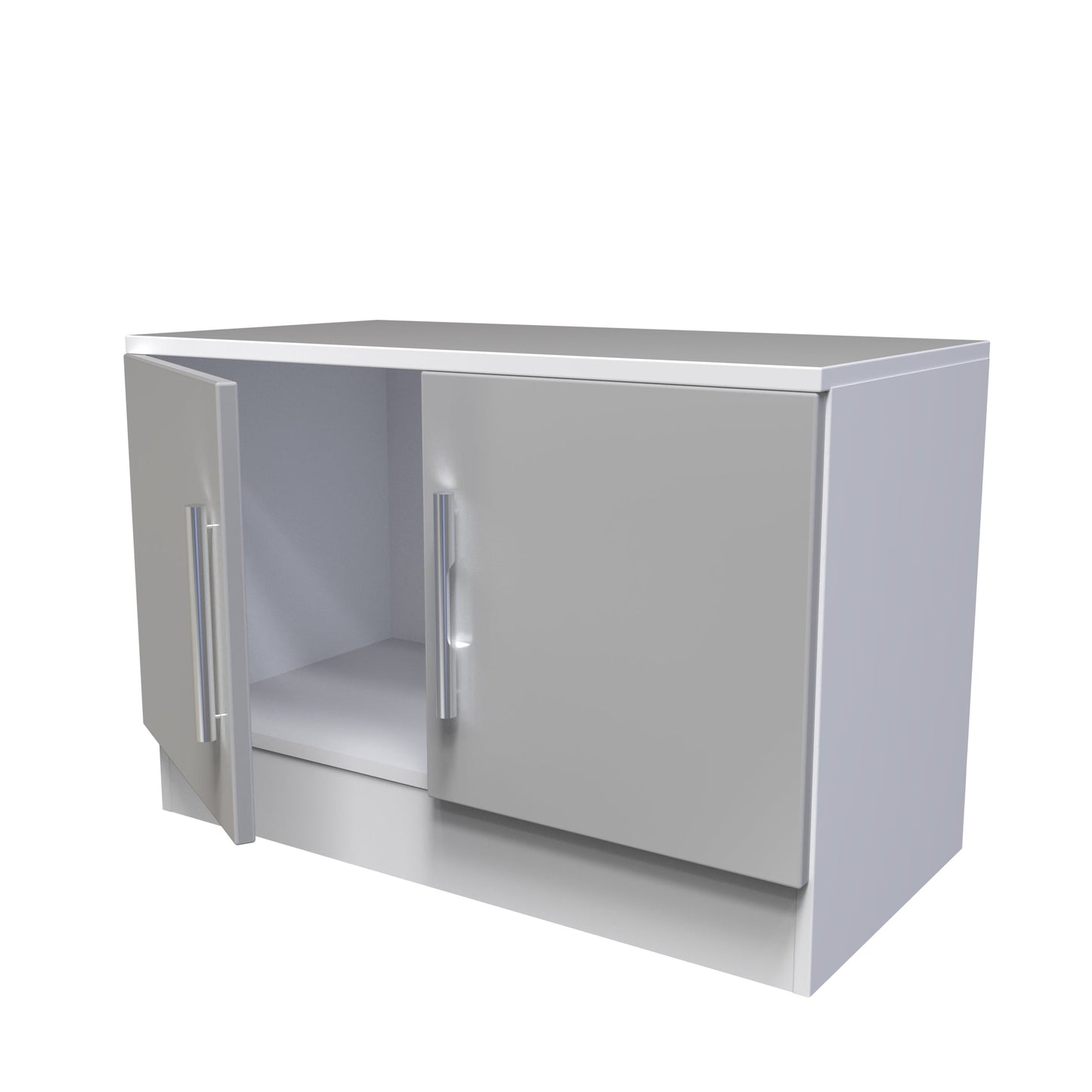 Contrast TV Unit Grey & White 2 Doors 74cm