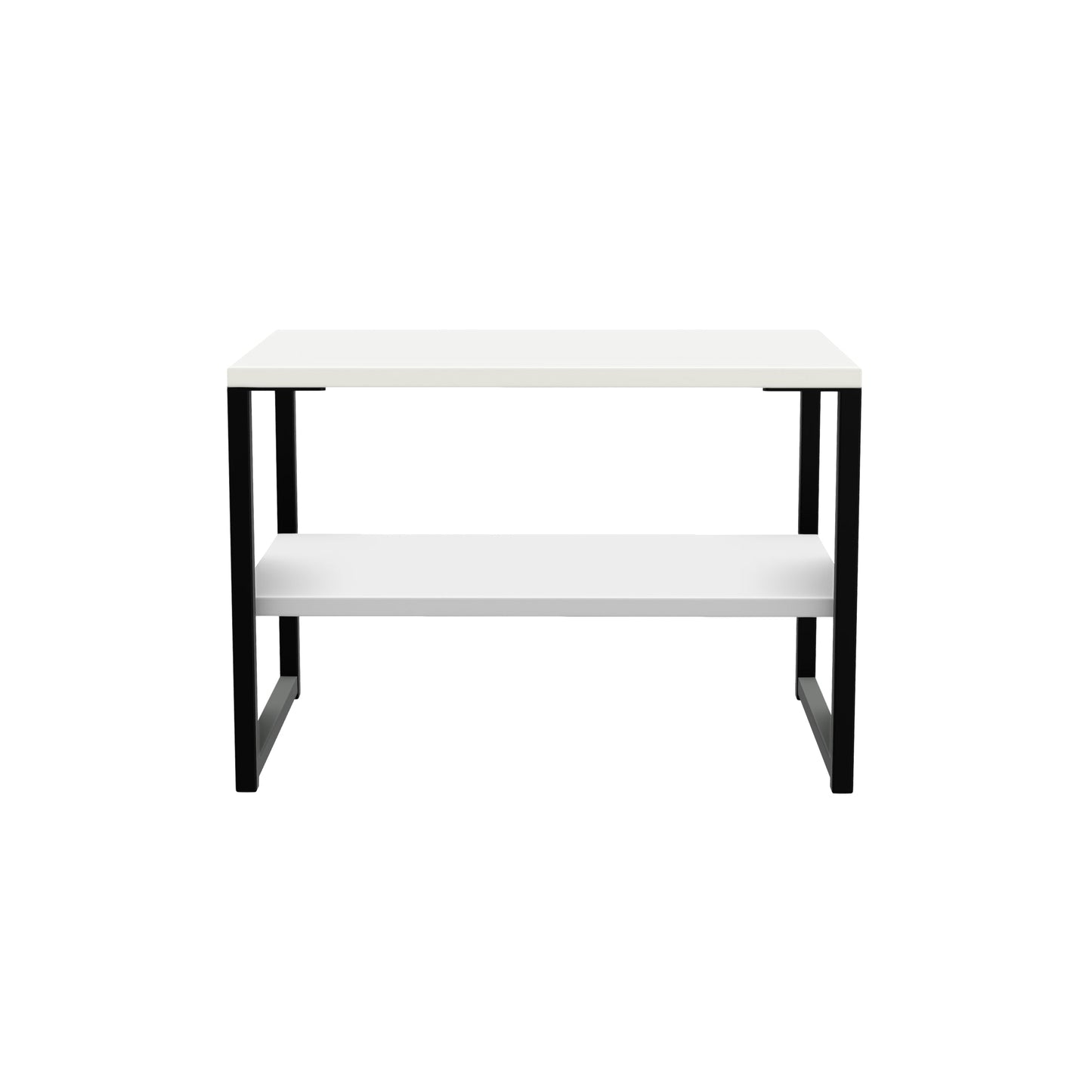 Diego G Side Table White 1 Shelf 58cm
