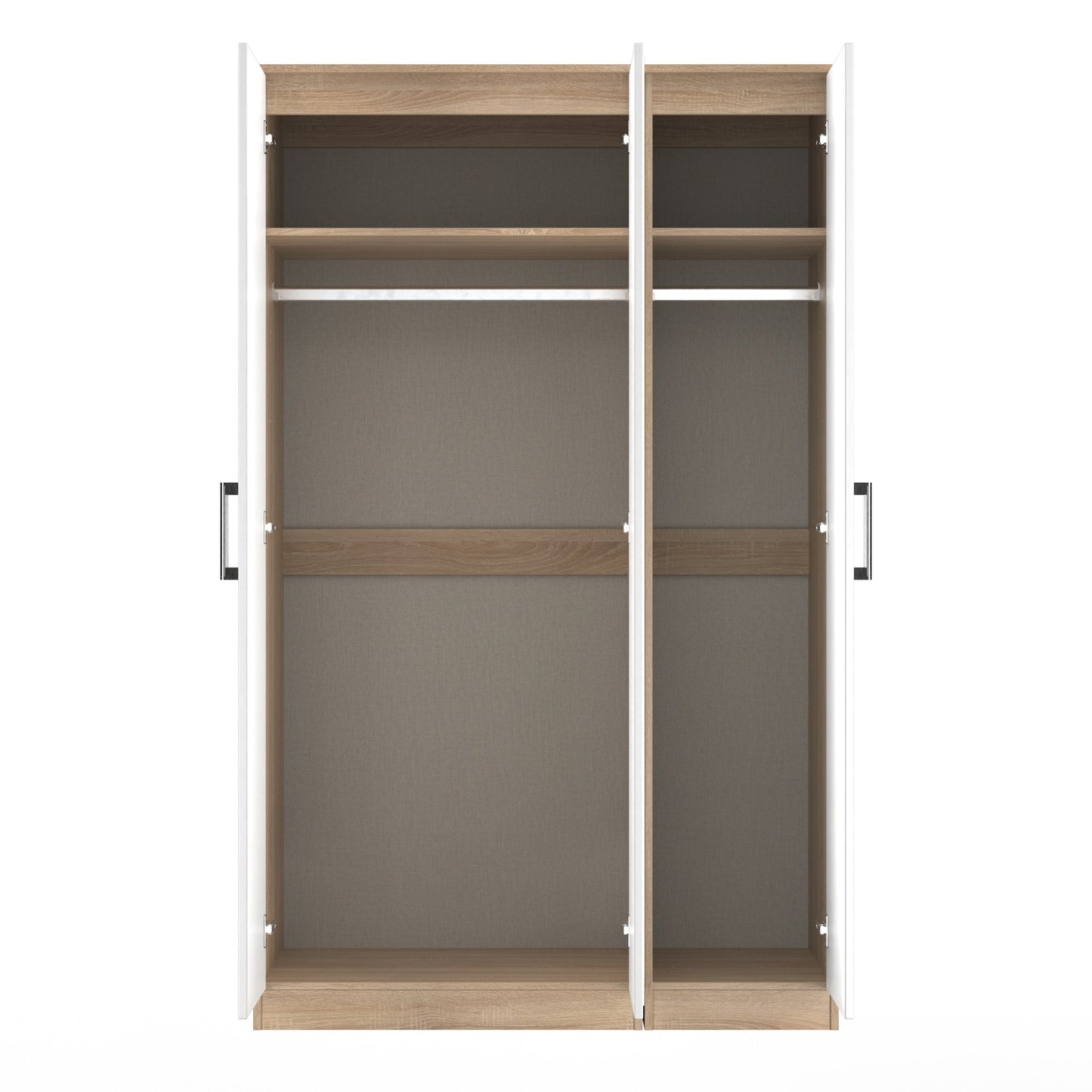 Devon Tall Wardrobe White & Oak 182cm