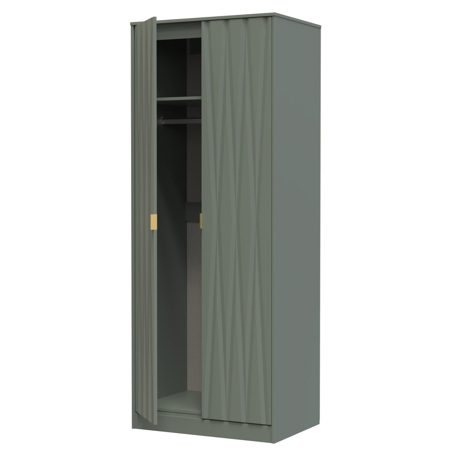 Diamond Tall Wardrobe Not Applicable 2 Doors 197cm