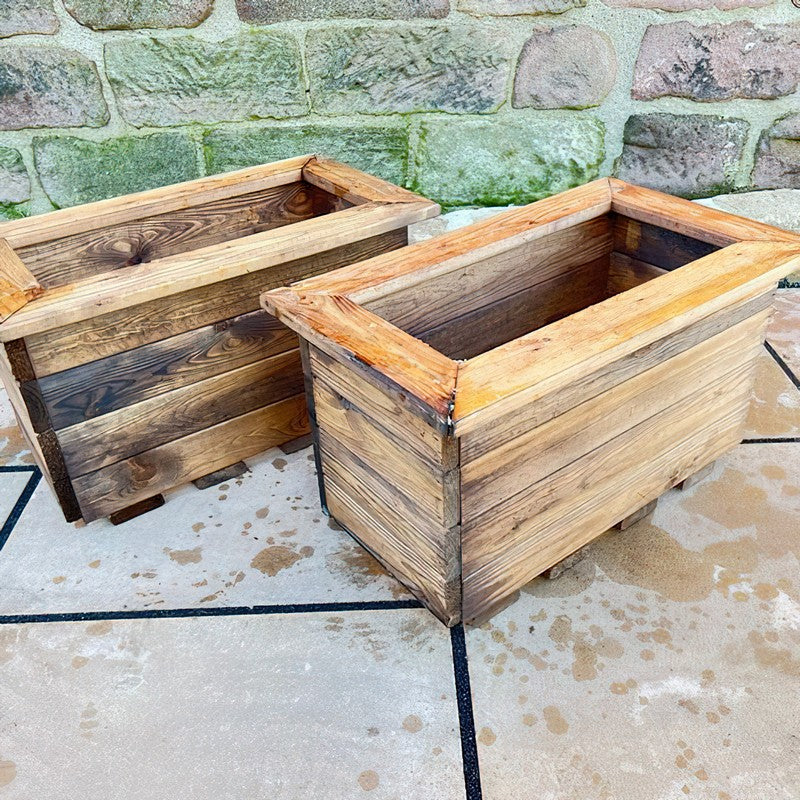 Scandinavian Redwood Garden Planter Set by Charles Taylor