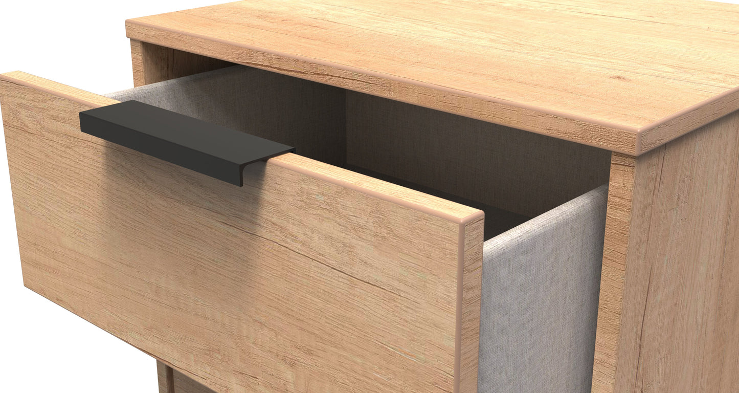 Hong Kong B Tall Tallboy Dark Oak 5 Drawers 109cm