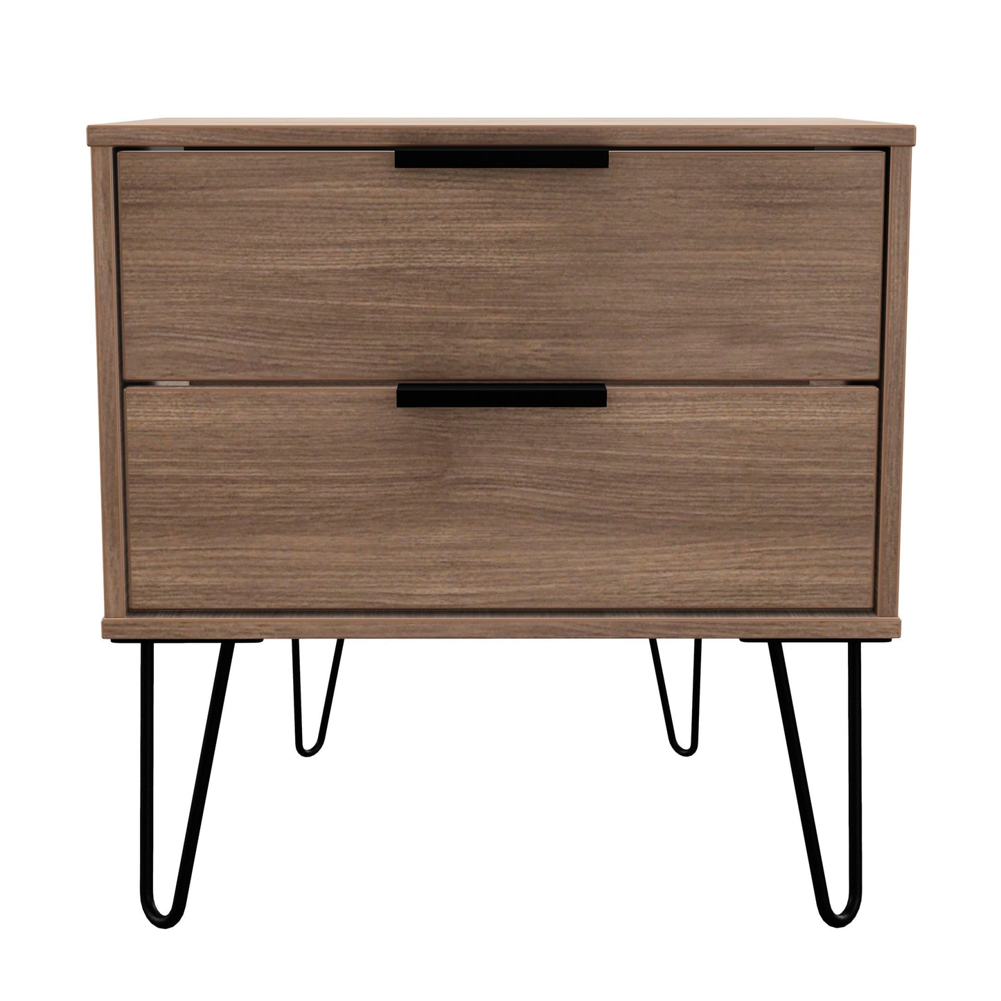 Hong Kong C Side Table Oak 2 Drawers 40cm