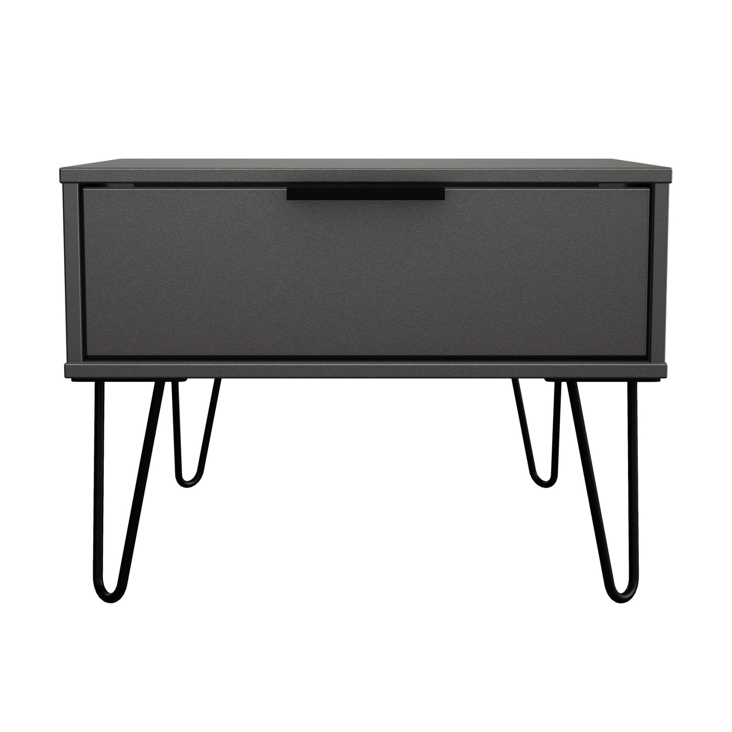 Hong Kong C Side Table Black 1 Drawer 58cm