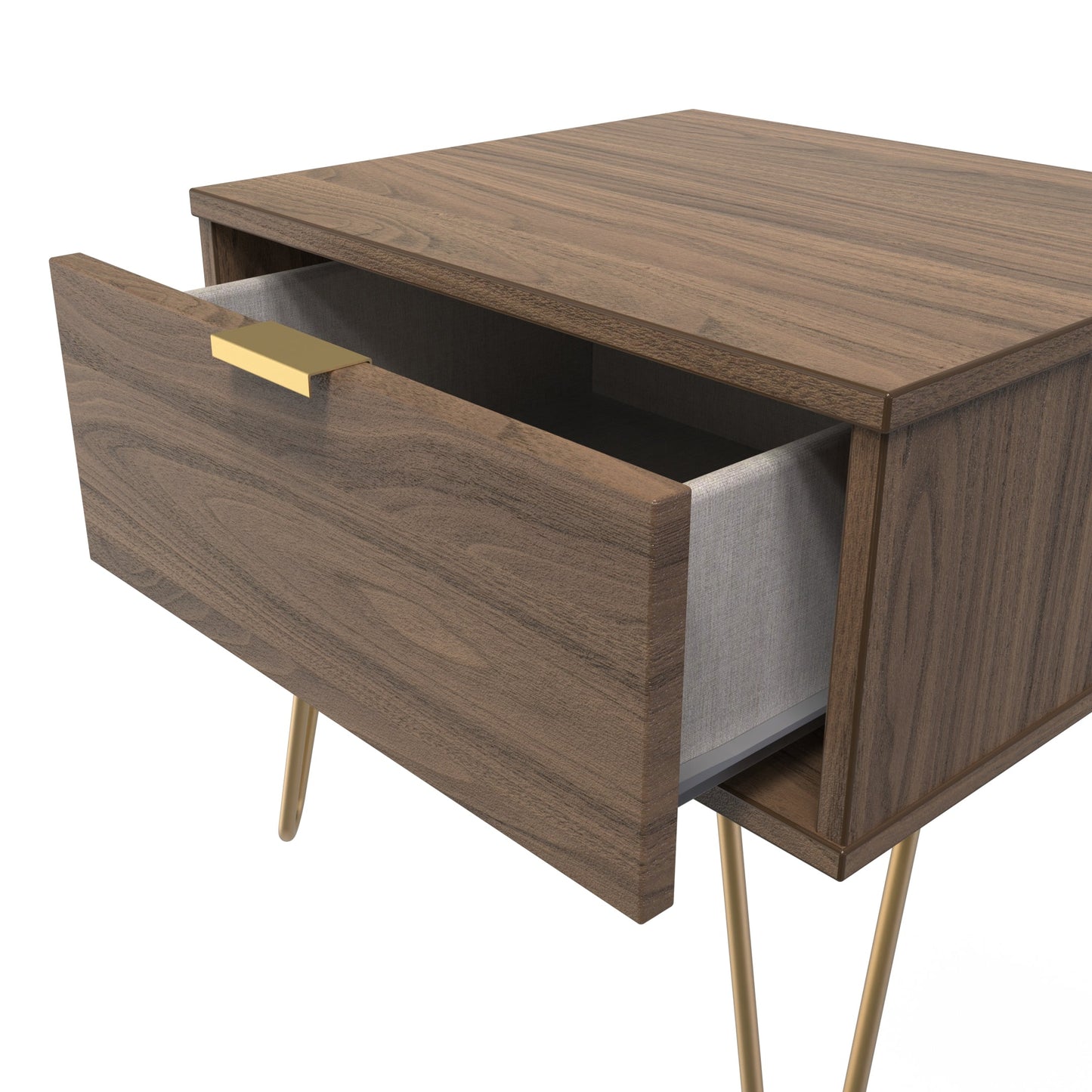 Hong Kong F Side Table Oak 1 Drawer 40cm