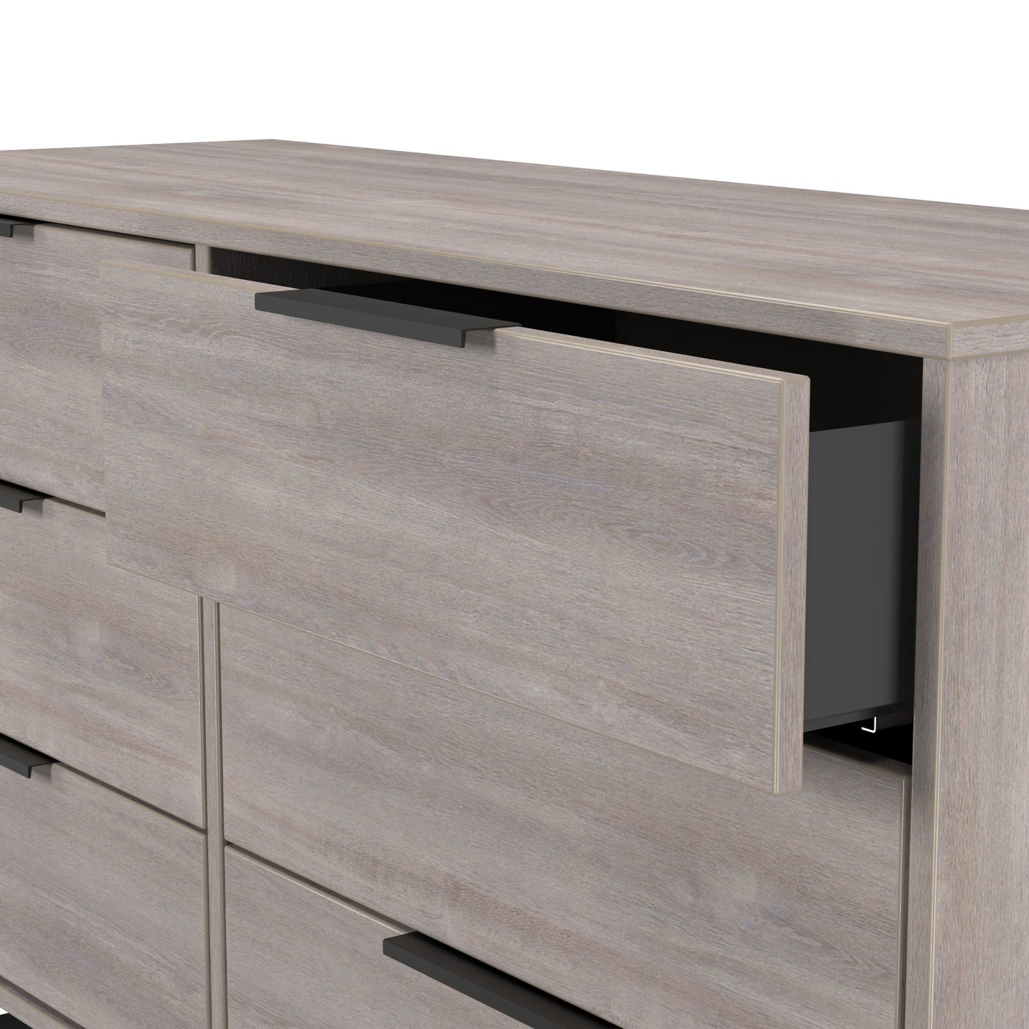 Hong Kong G Large Chest of Drawers Light Grey 6 Drawers 115cm