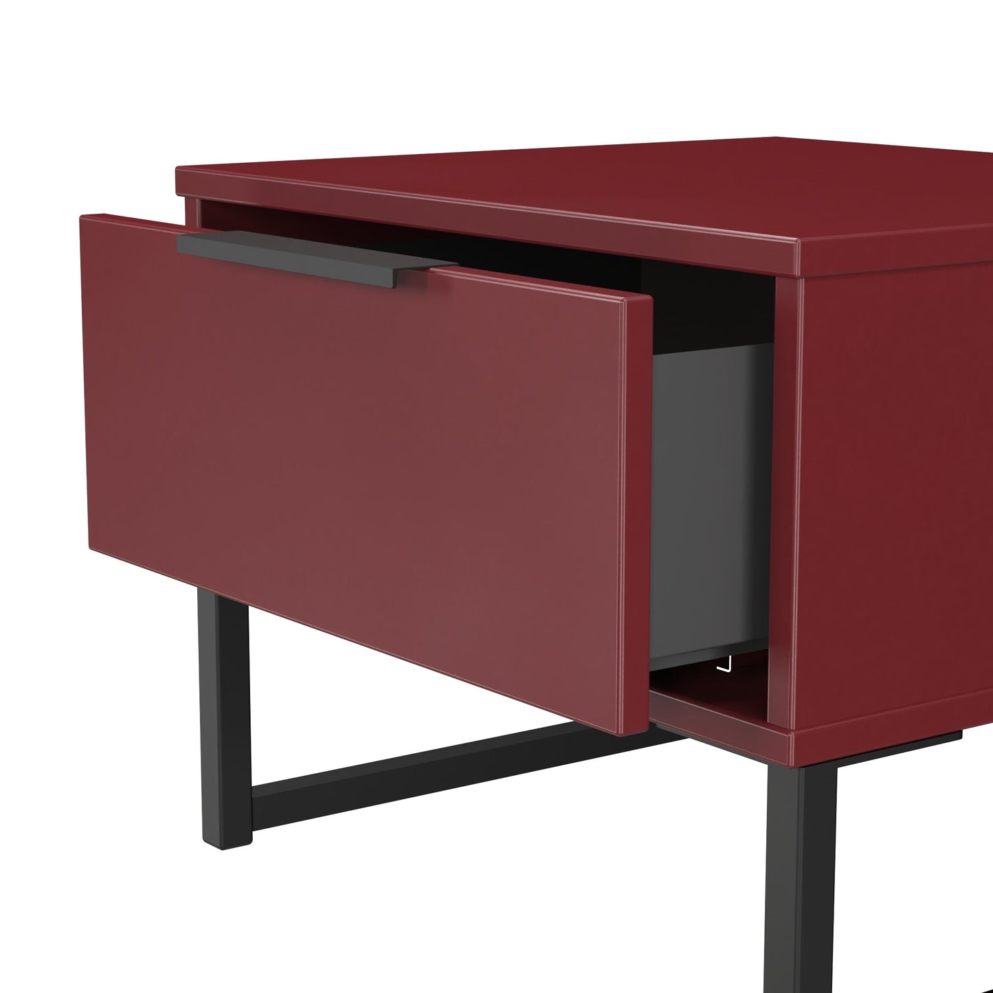 Hong Kong G Bedside Table Red 1 Drawer 45cm