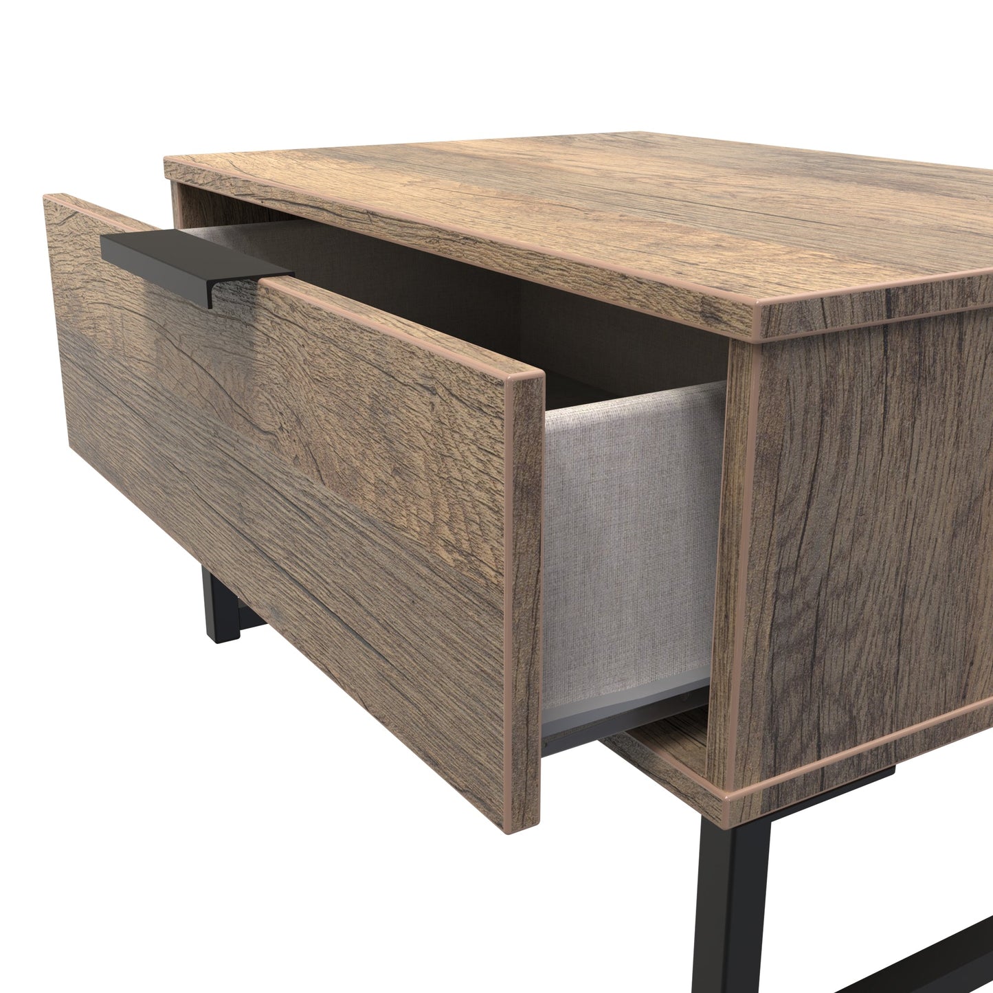 Hong Kong G Side Table Oak 1 Drawer 58cm