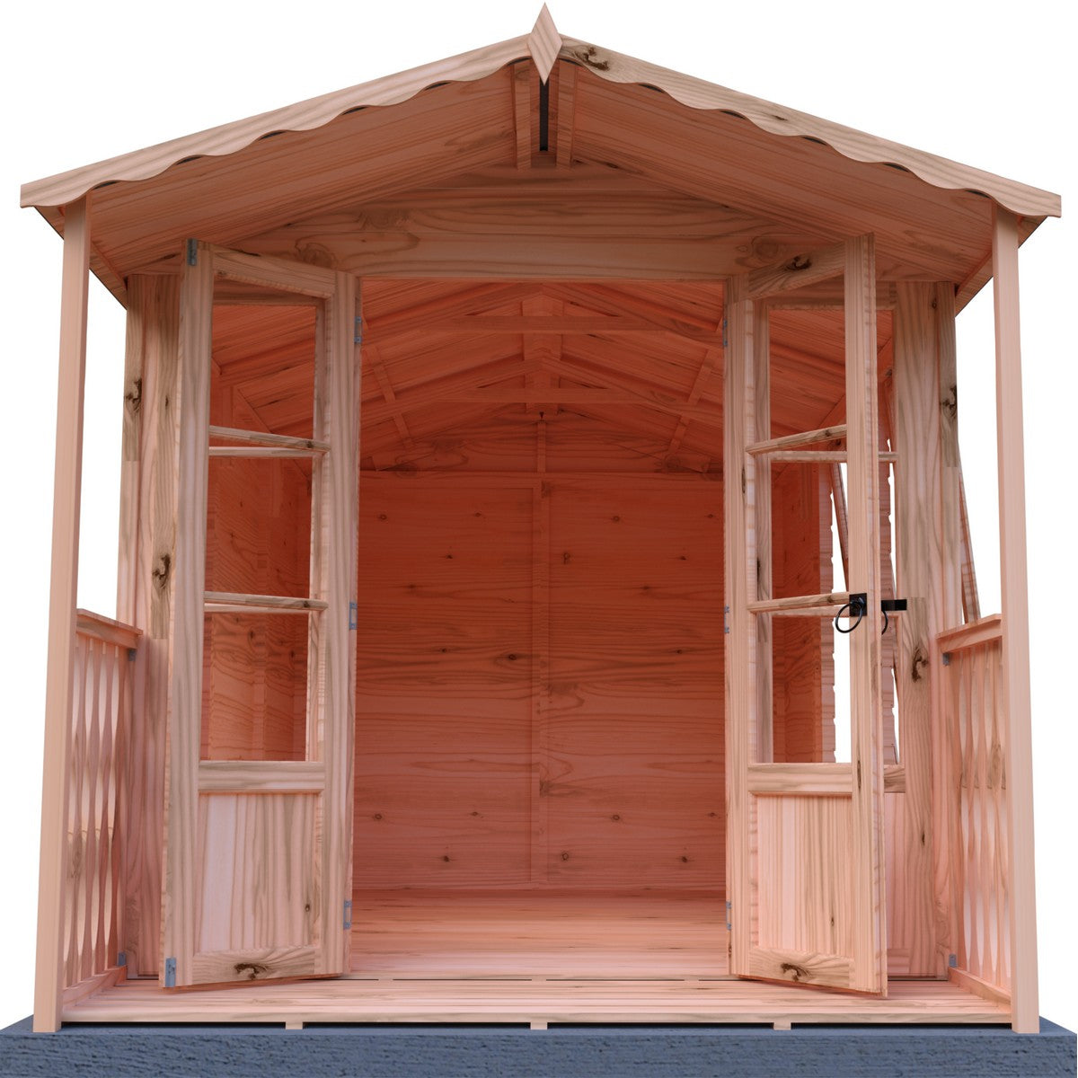 Shire Kensington 11' 8" x 6' 8" Apex Summerhouse - Premium Dip Treated Shiplap