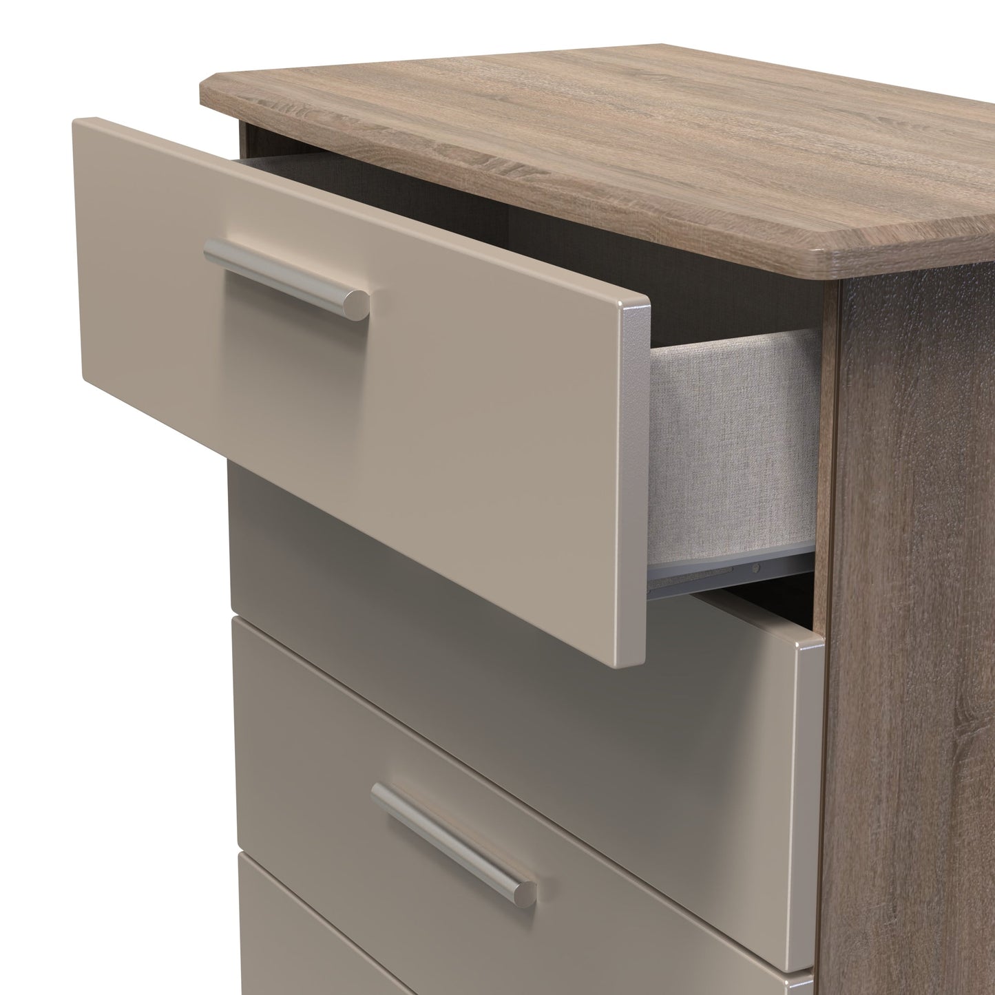 Knightsbridge Chest of Drawers Off-White 4 Drawers 89cm