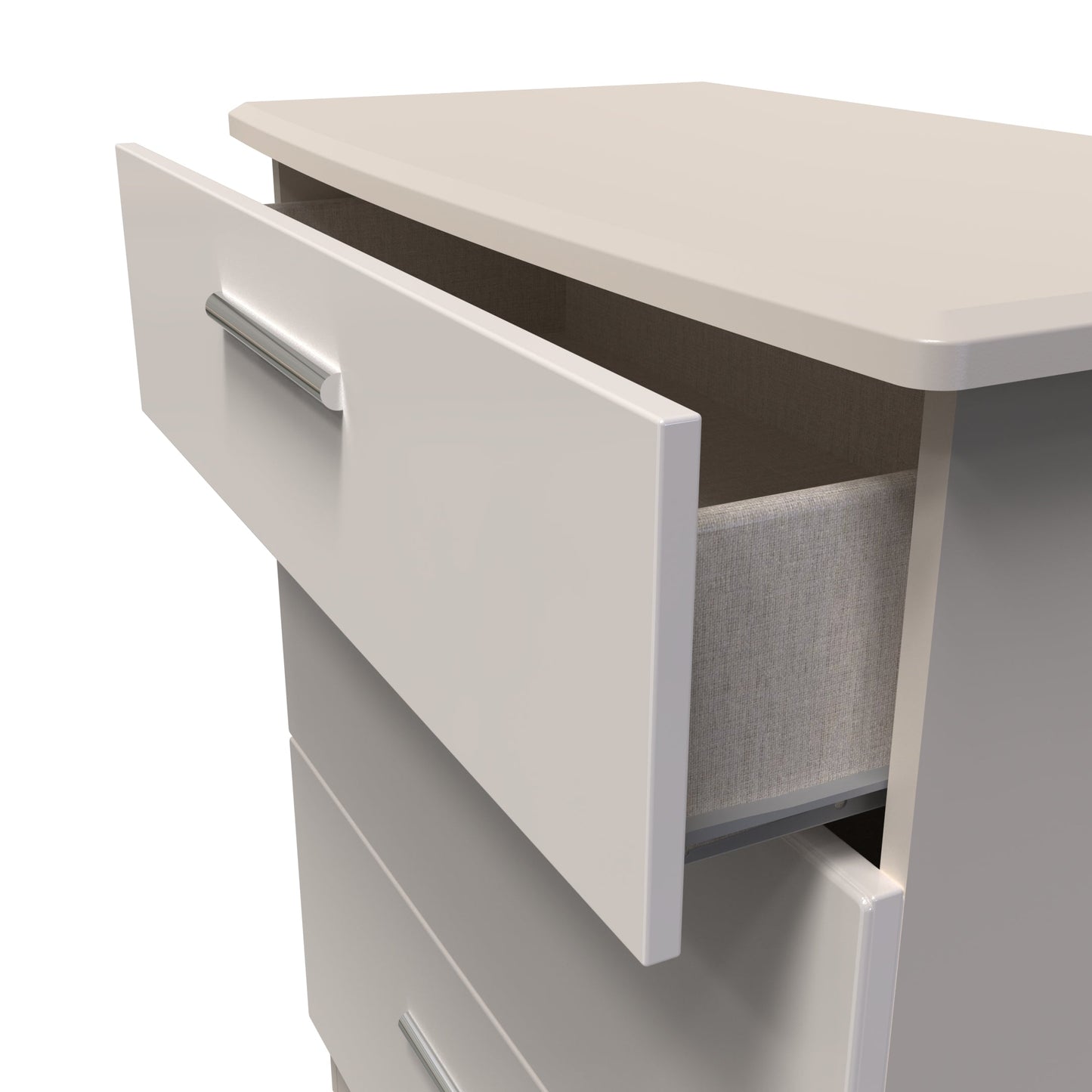 Knightsbridge Chest of Drawers Off-White 3 Drawers 42cm