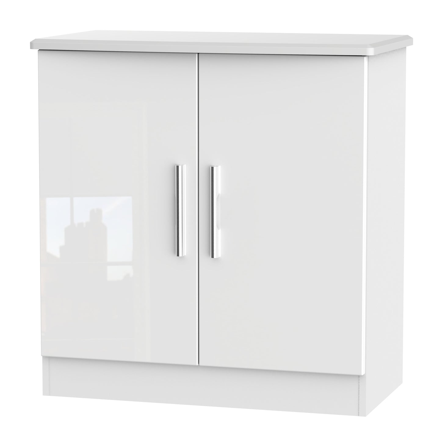 Knightsbridge Cabinet White 2 Doors 79cm