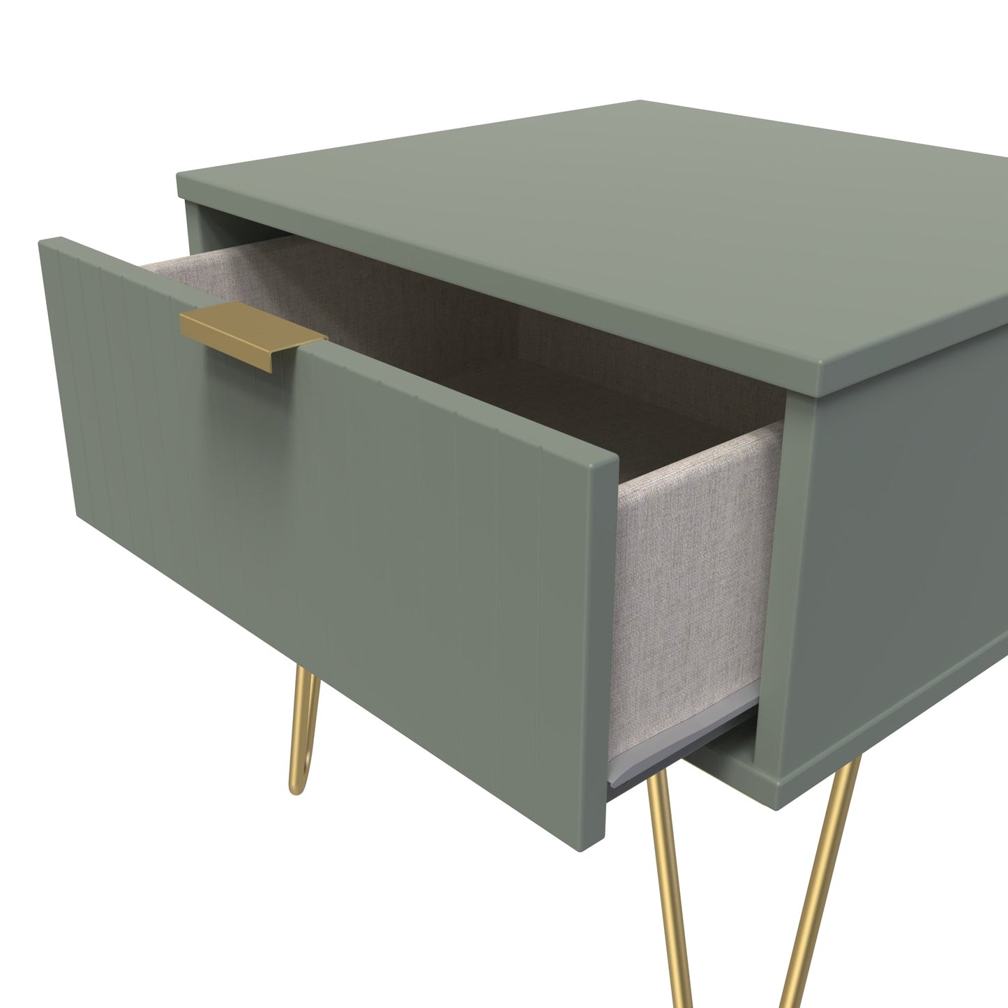 Linear Bedside Table Not Applicable 1 Drawer 45cm