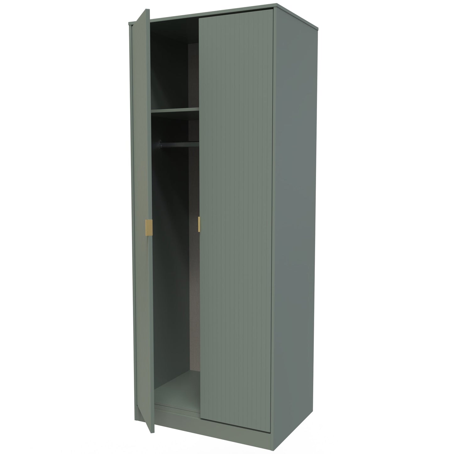 Linear Tall Wardrobe Not Applicable 2 Doors 1 Shelf 197cm