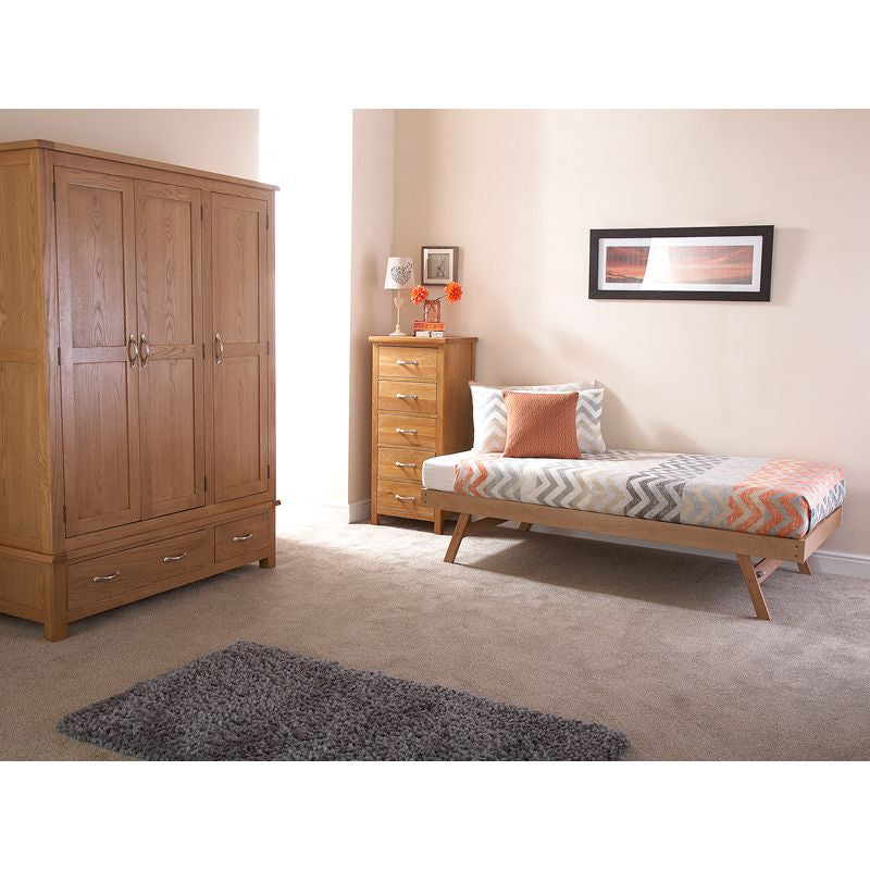 GFW Madrid Single Trundle Natural 3 x 6ft