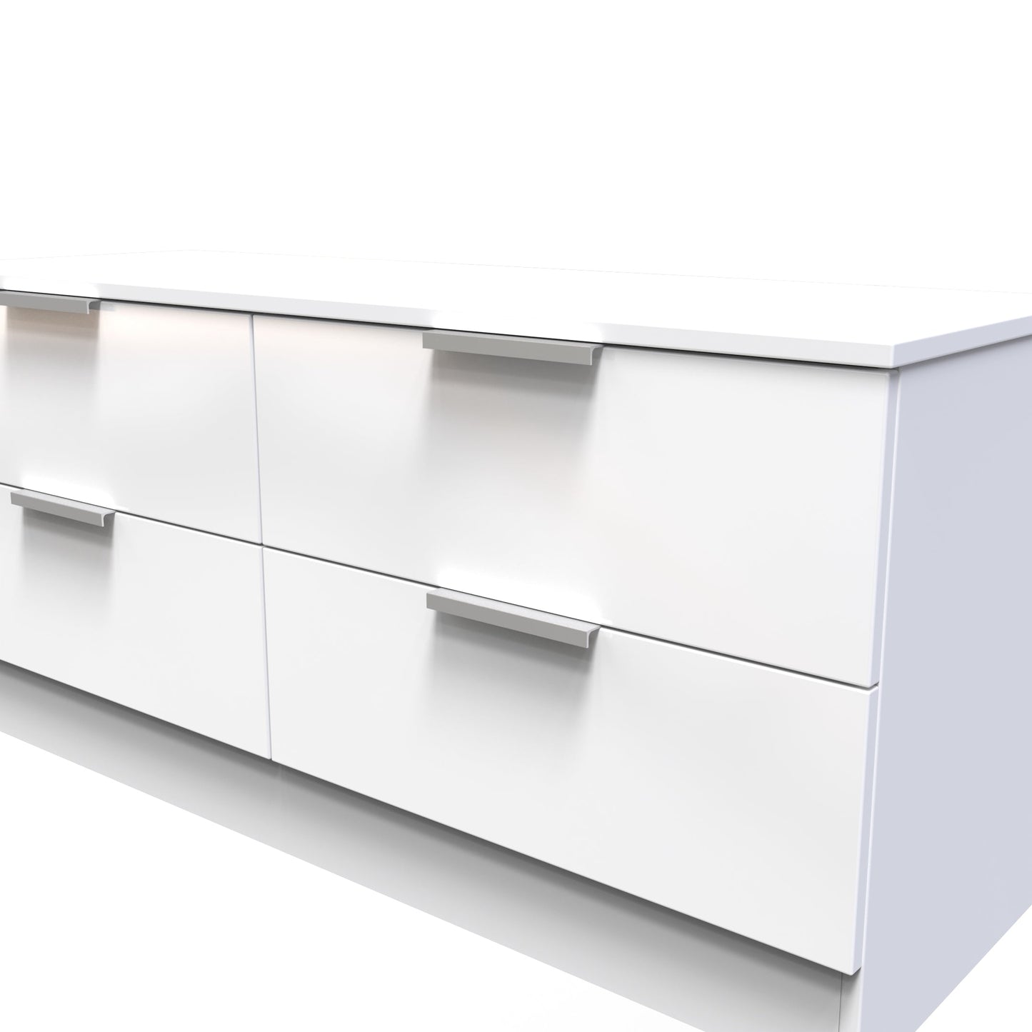 Plymouth Large Chest of Drawers White 4 Drawers 110cm