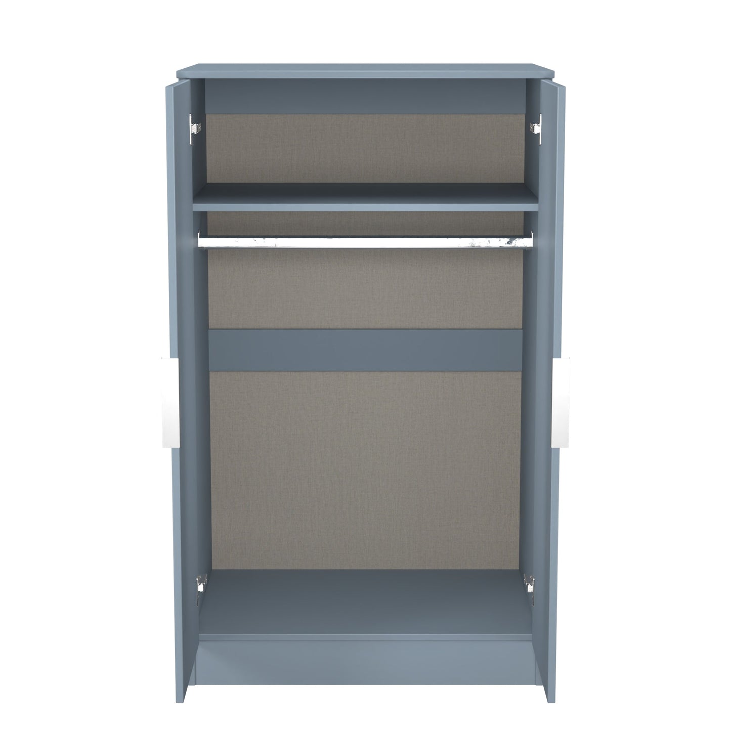 Plymouth Tall Wardrobe Light Blue 2 Doors 1 Shelf 74cm