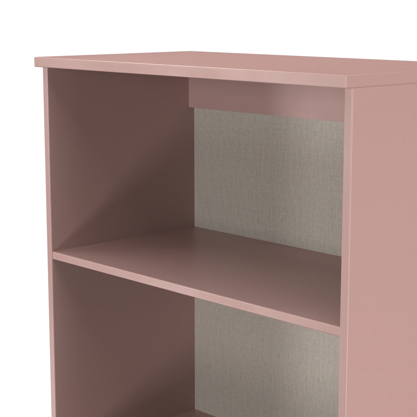 Plymouth Tall Bookcase Pink 3 Shelves 74cm