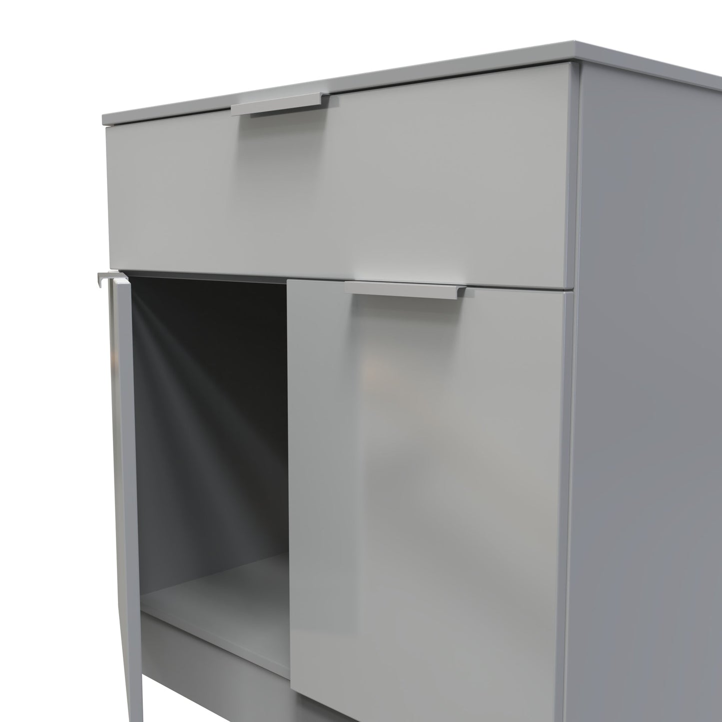 Plymouth Sideboard Grey 2 Doors 1 Drawer 74cm