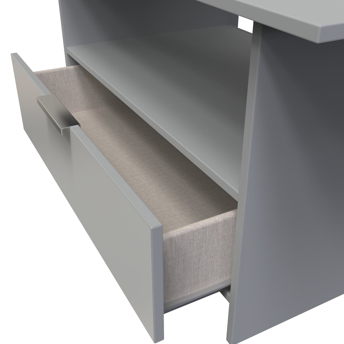 Plymouth Coffee Table Grey 1 Shelf 1 Drawer 93cm