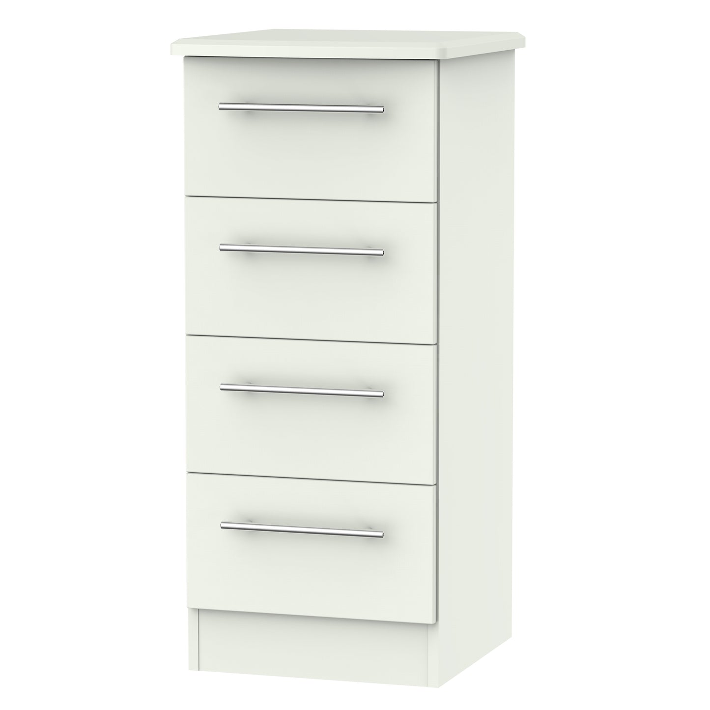 Sherwood Tallboy White 4 Drawers 40cm