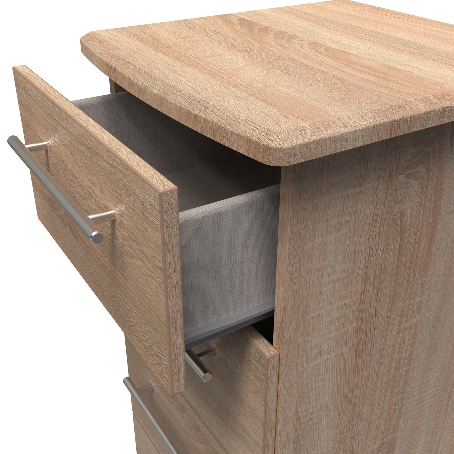 Sherwood Tall Tallboy Light Oak 5 Drawers 40cm