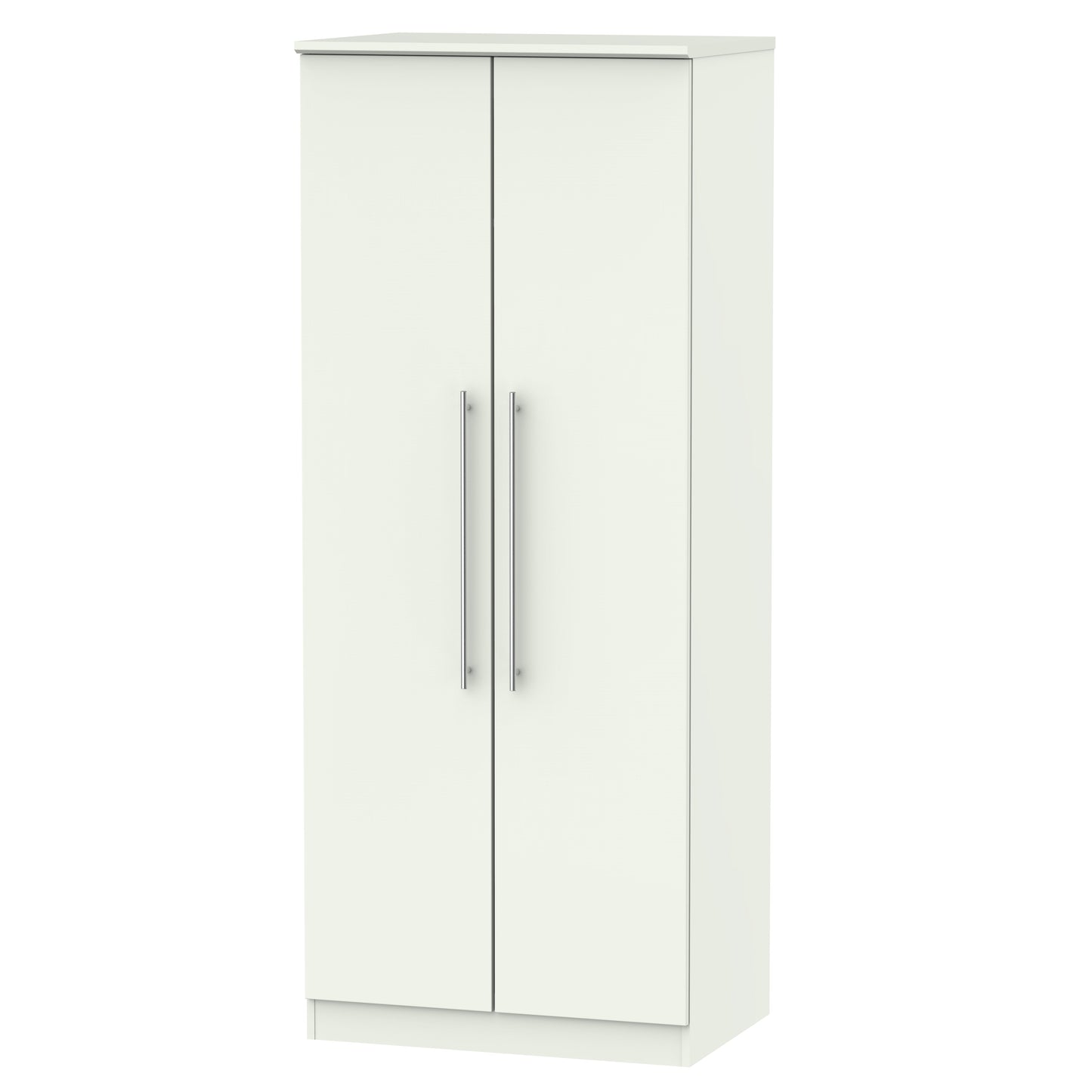 Sherwood Tall Wardrobe White 2 Doors 74cm