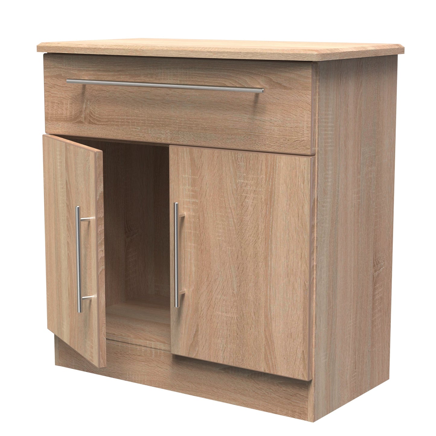 Sherwood Sideboard Light Oak 2 Doors 1 Drawer 77cm